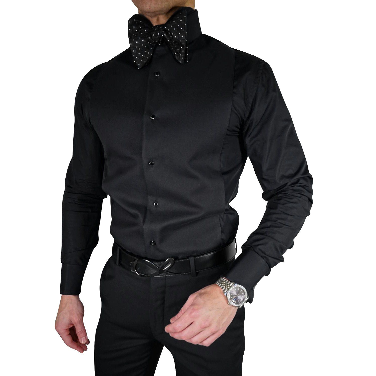 men’s black dress shirts